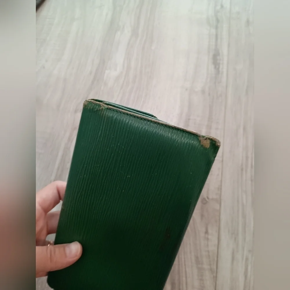 Louis Vuitton Green Epi Long Wallet